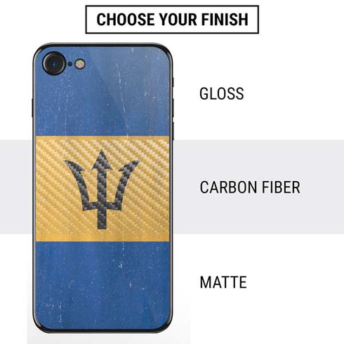 Barbados Flag Distressed iPhone SE (2nd & 3rd Gen) Skin